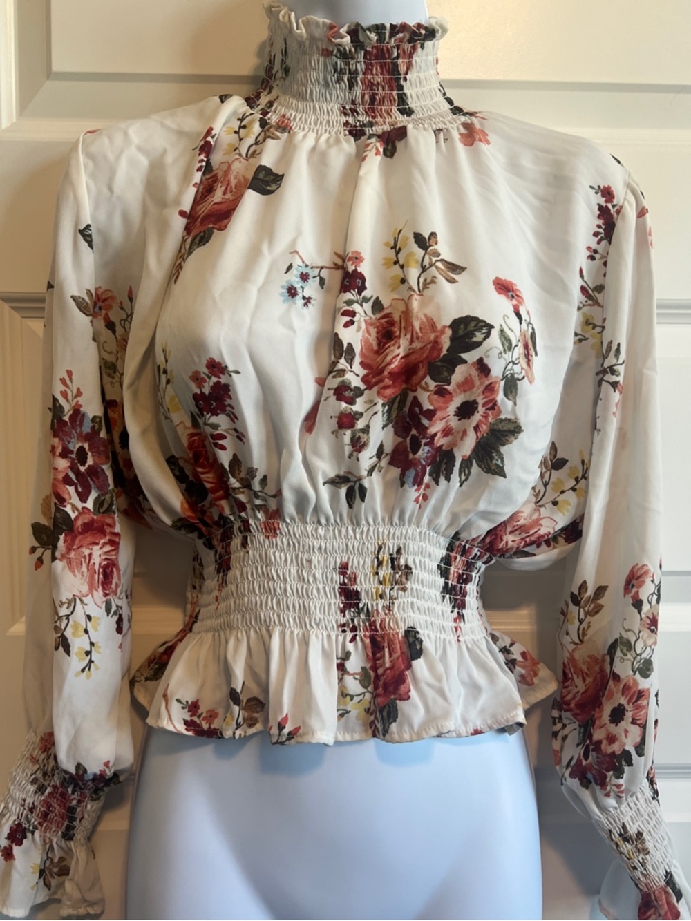 SHINESTAR Smocked Floral Cottagecore Size Medium